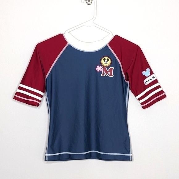 Hanna Andersson Disney Mickey Mouse Rashguard Swim Shirt 150 12 - Picture 1 of 5